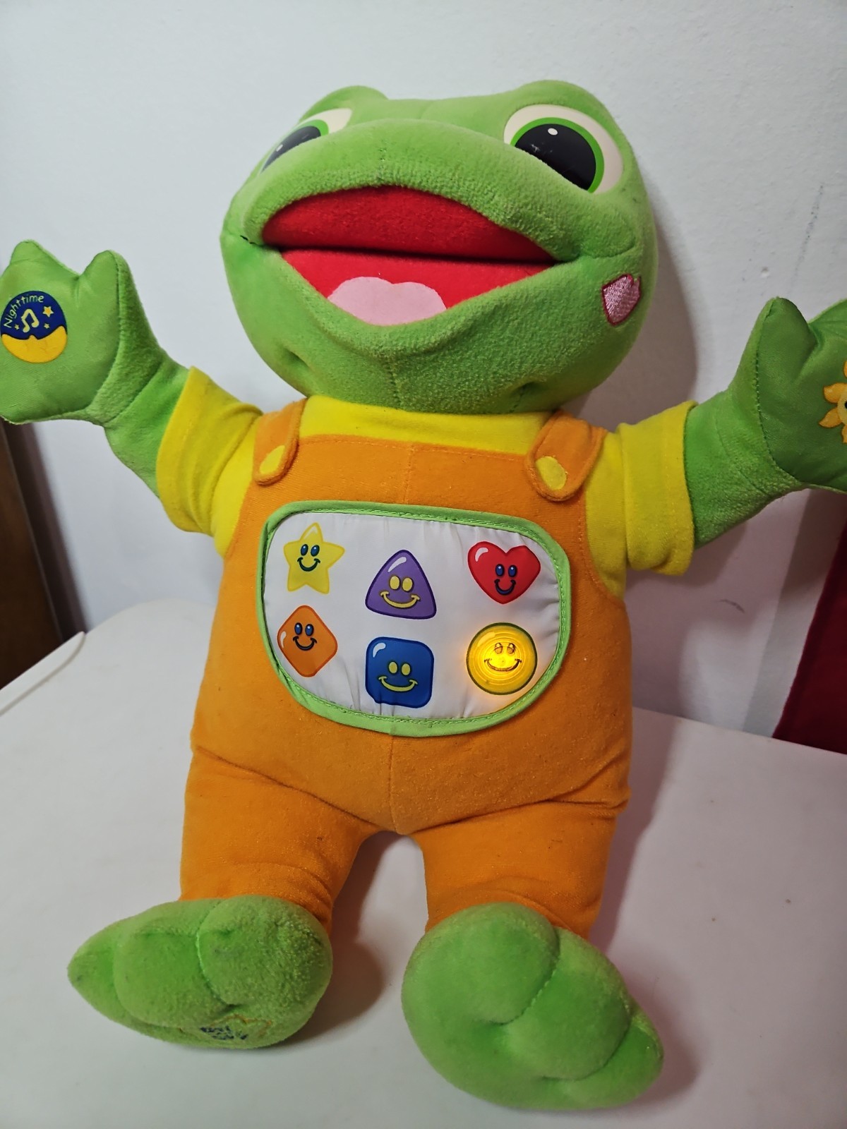 LeapFrog Hug & Learn Baby Tad Interactive Plush 2001 Tested Talks Sings Works