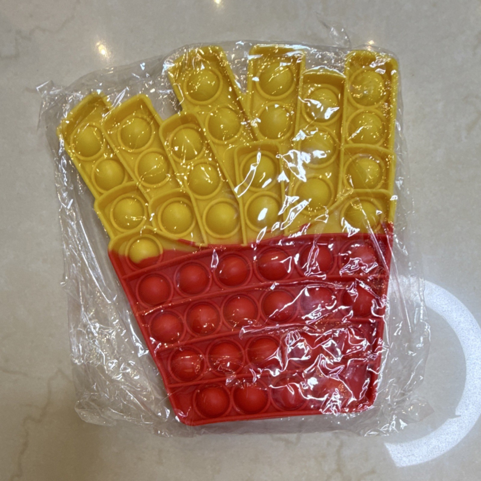 French Fries Shaped Pop It Tactile Sensory Toy for Ages 3-11 Years Sensory Play