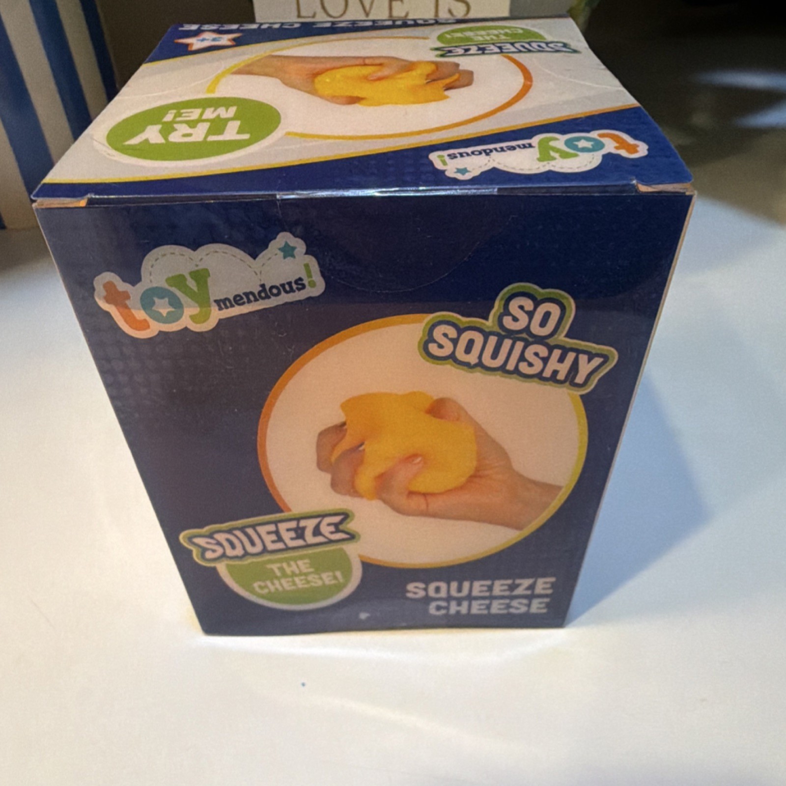 Toymendous Squeeze Cheese Squishy Tactile Squeeze Toy Yellow Viral squishy