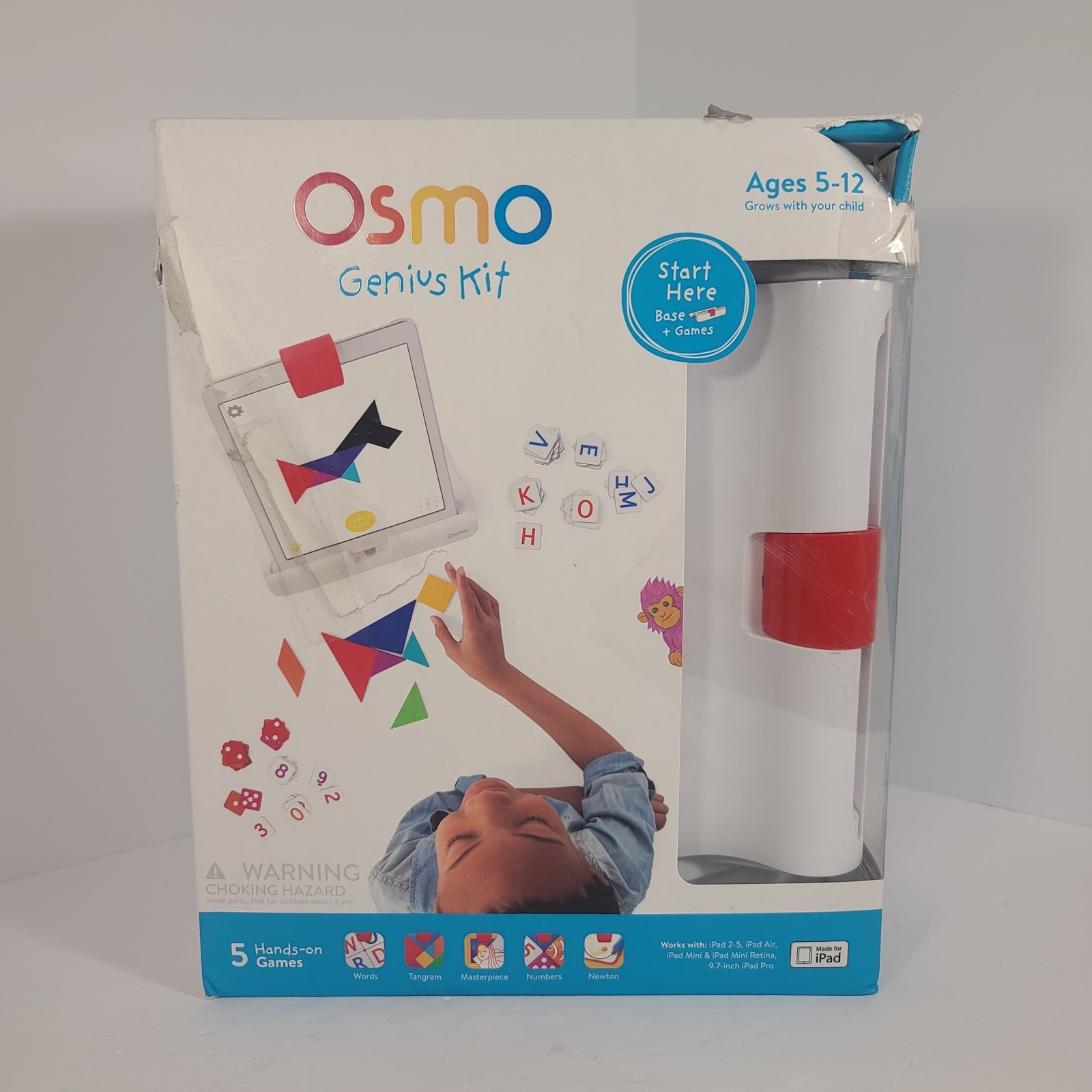 Osmo Genius Kit Gaming Kids Education System for iPad STEM (5) Lessons Complete
