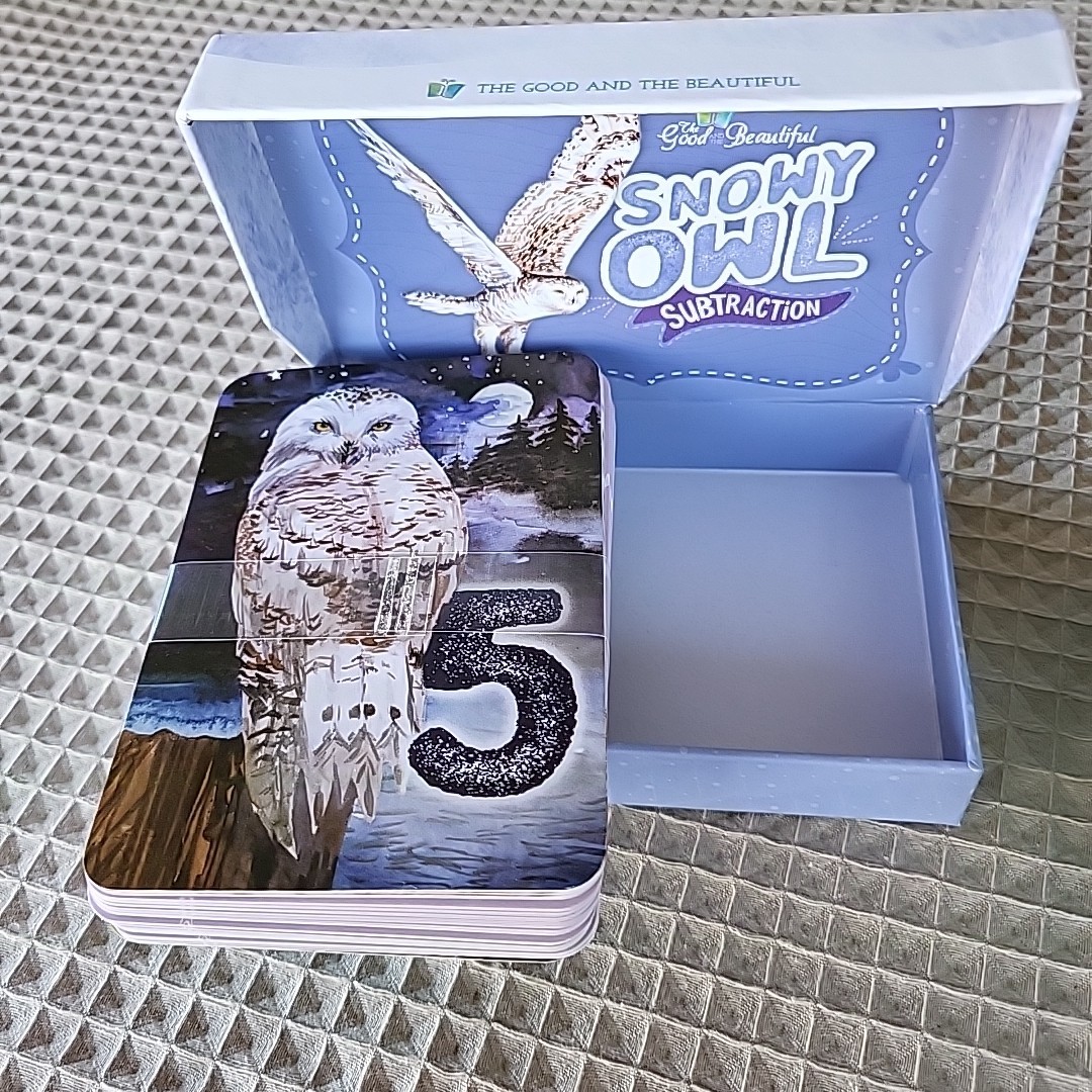 The Good and Beautiful Anteater Addition & Snowy Owl Subtraction Card Games