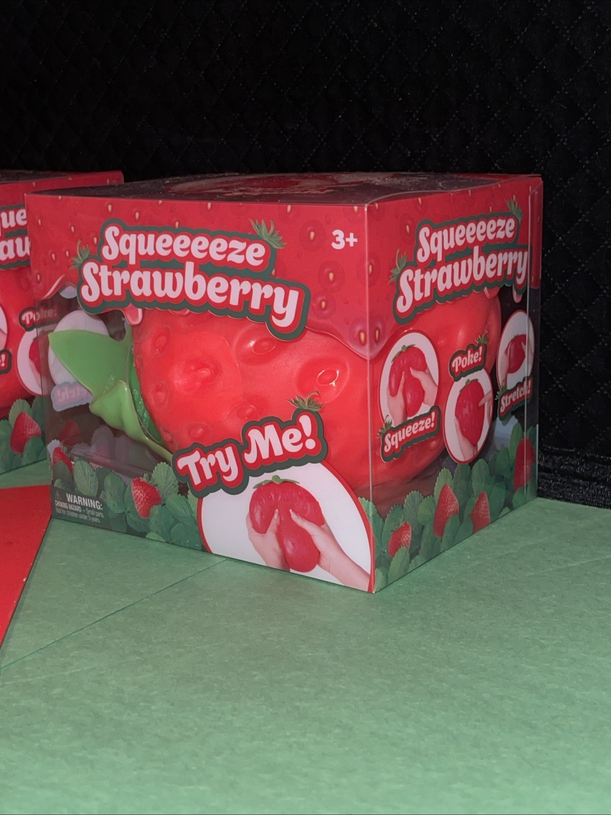 Big Squishy Squeeezy Strawberry Squishy Toy Sensory Sunny Days Lot Of 2