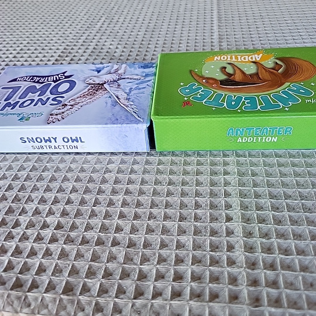 The Good and Beautiful Anteater Addition & Snowy Owl Subtraction Card Games