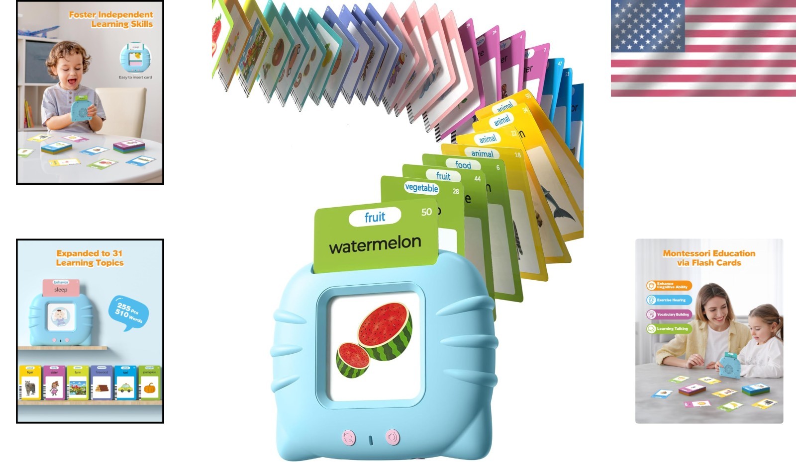 510 Words, 1 2 3 4 Olds, Language Learning Tools, Pocket Speech Therapy Tool…