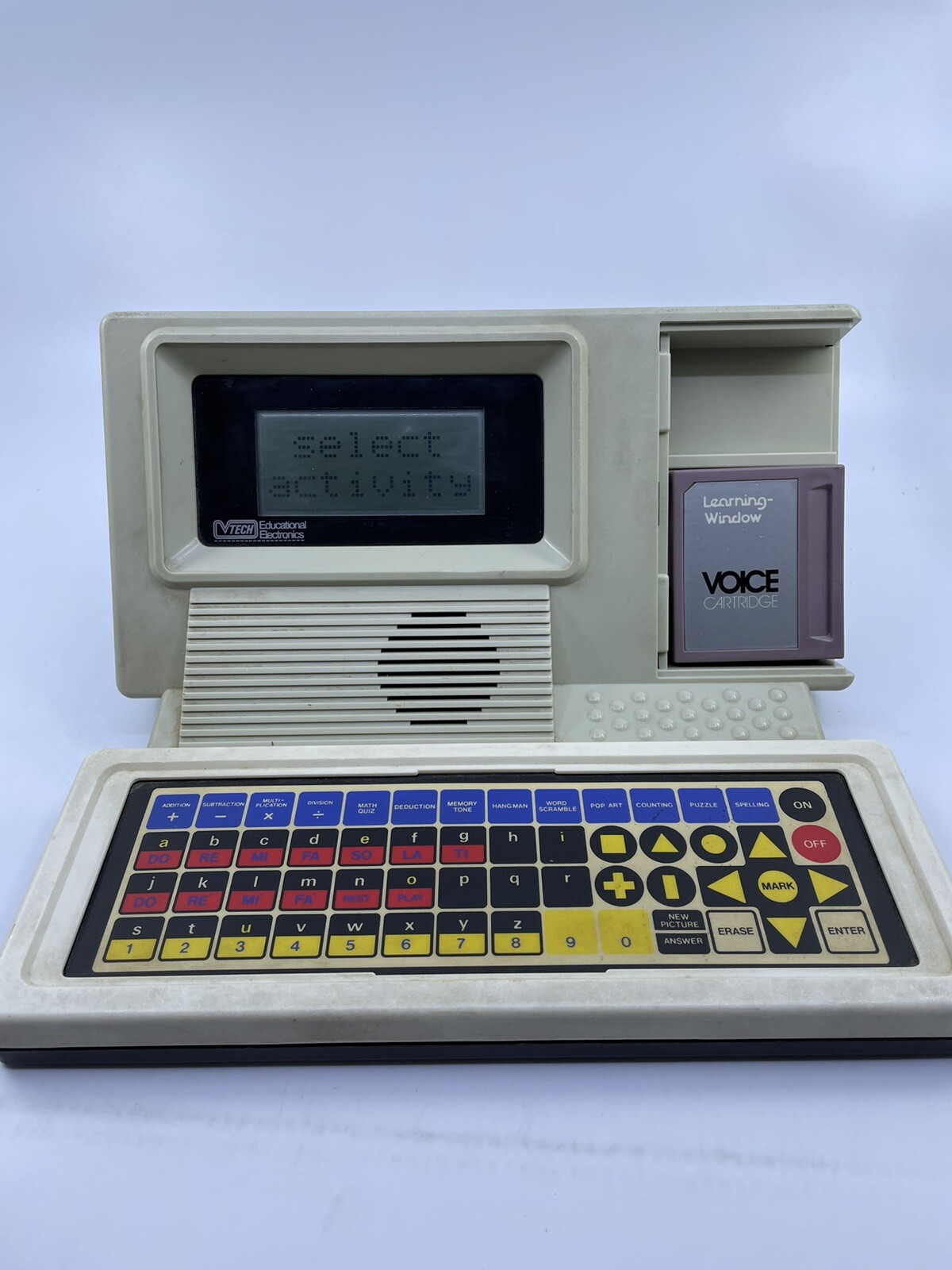 Vtg V-Tech Learning Window Teaching Machine 1986 Educational (Works) R2