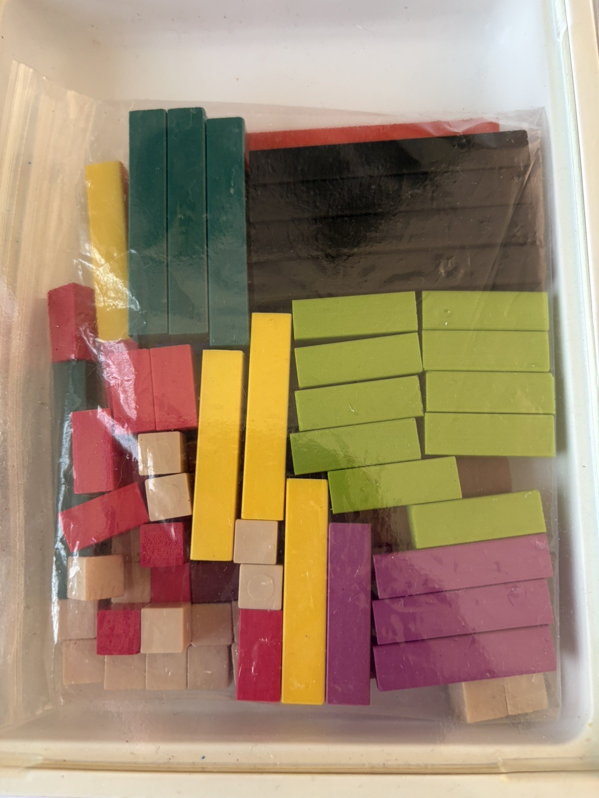 Multicolor Cuisinaire Solid Rods Math Manipulatives