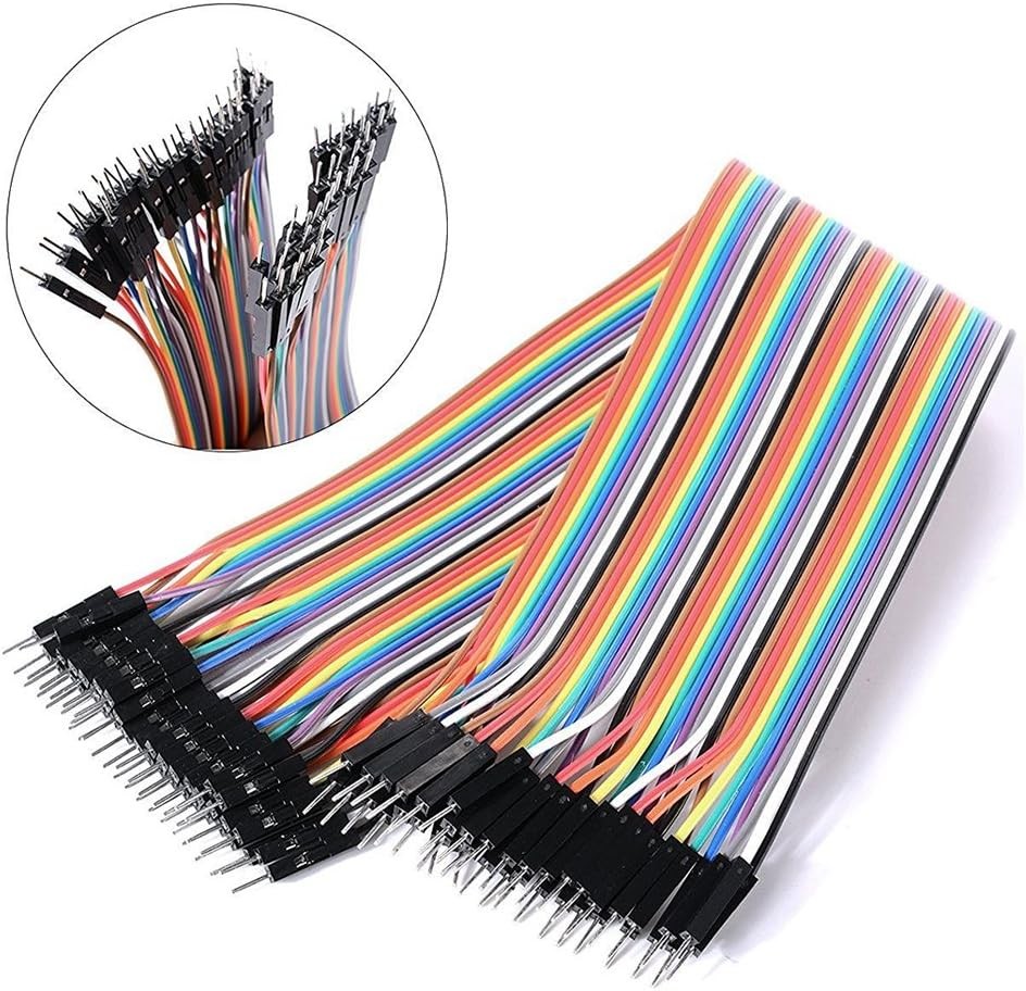 HiLetgo 120pcs/3x40pcs Breadboard Jumper Wires Prototype Board multicolored