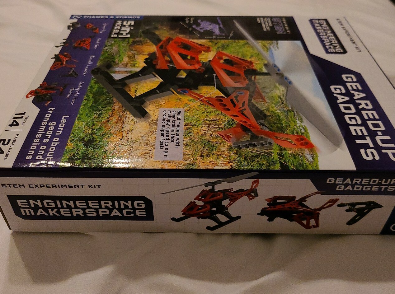 Thames & Kosmos Engineering Makerspace Geared-Up Gadgets Science Experiment Kit