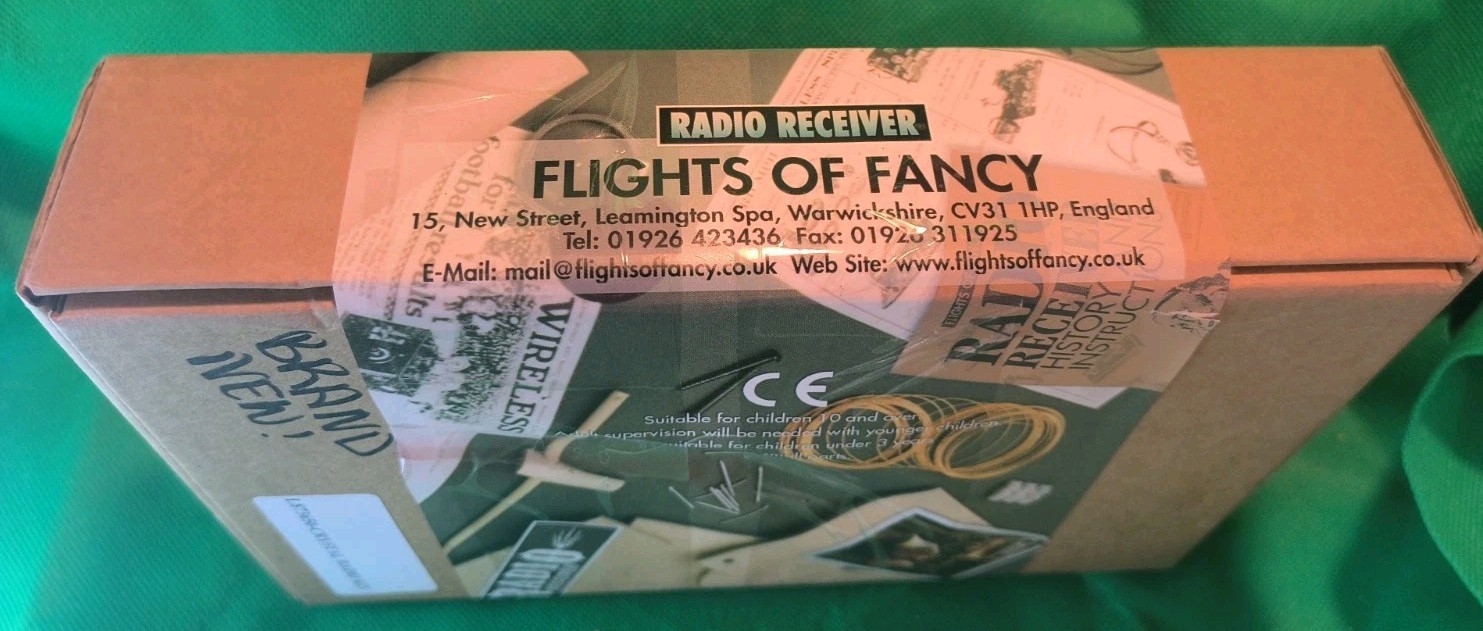 Flights of Fancy Crystal Radio Kit DIY Receiver STEM 1998 Vtg MARKINGS, READ