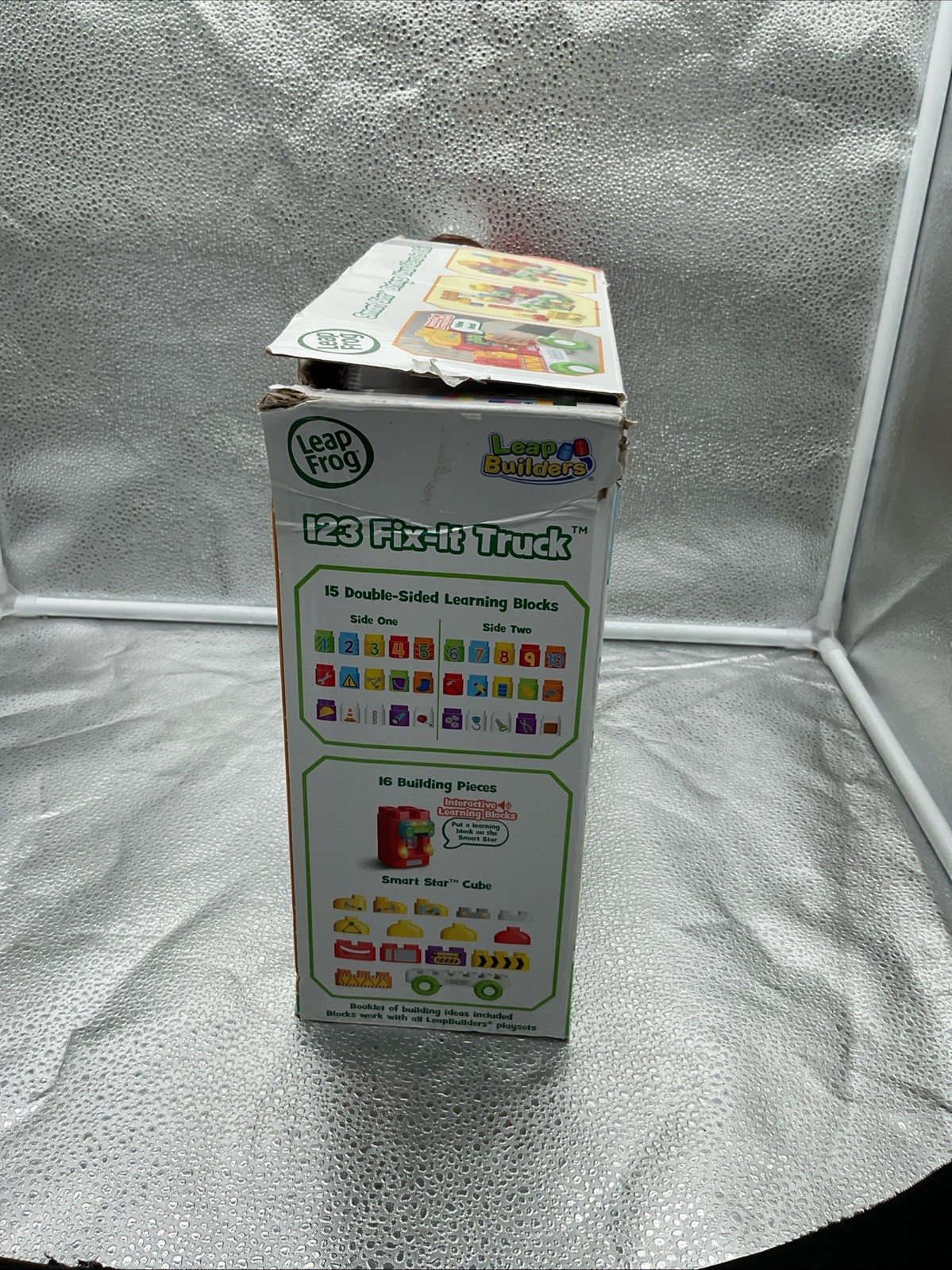 LeapFrog LeapBuilders 123 FIX-IT TRUCK 100+ Phrases Sounds Blocks & Cubes Compl