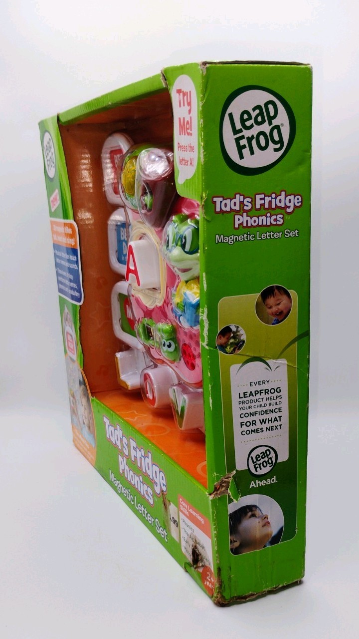 LEAP FROG TAD’S FRIDGE PHONICS MAGNETIC LETTER SET TILES TALK & SING NIB
