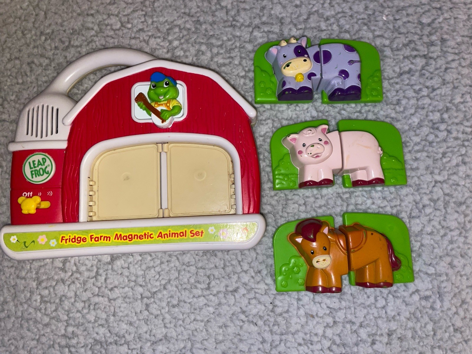 LeapFrog Fridge Farm Magnetic Matching Animal Barn Set Tested And Working