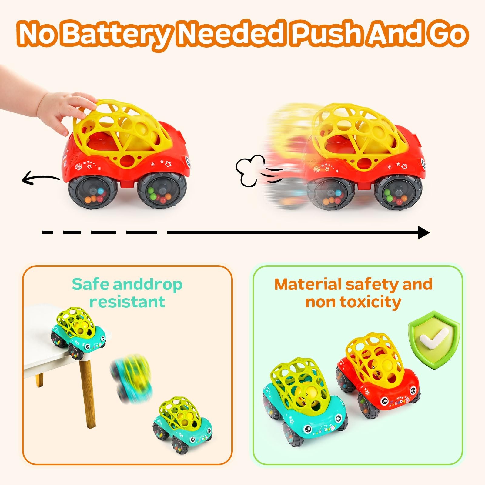Zhihuan Toy Cars For Toddlers 1-3 – Car Toys For 3-18 Months Car Toys For 1-5