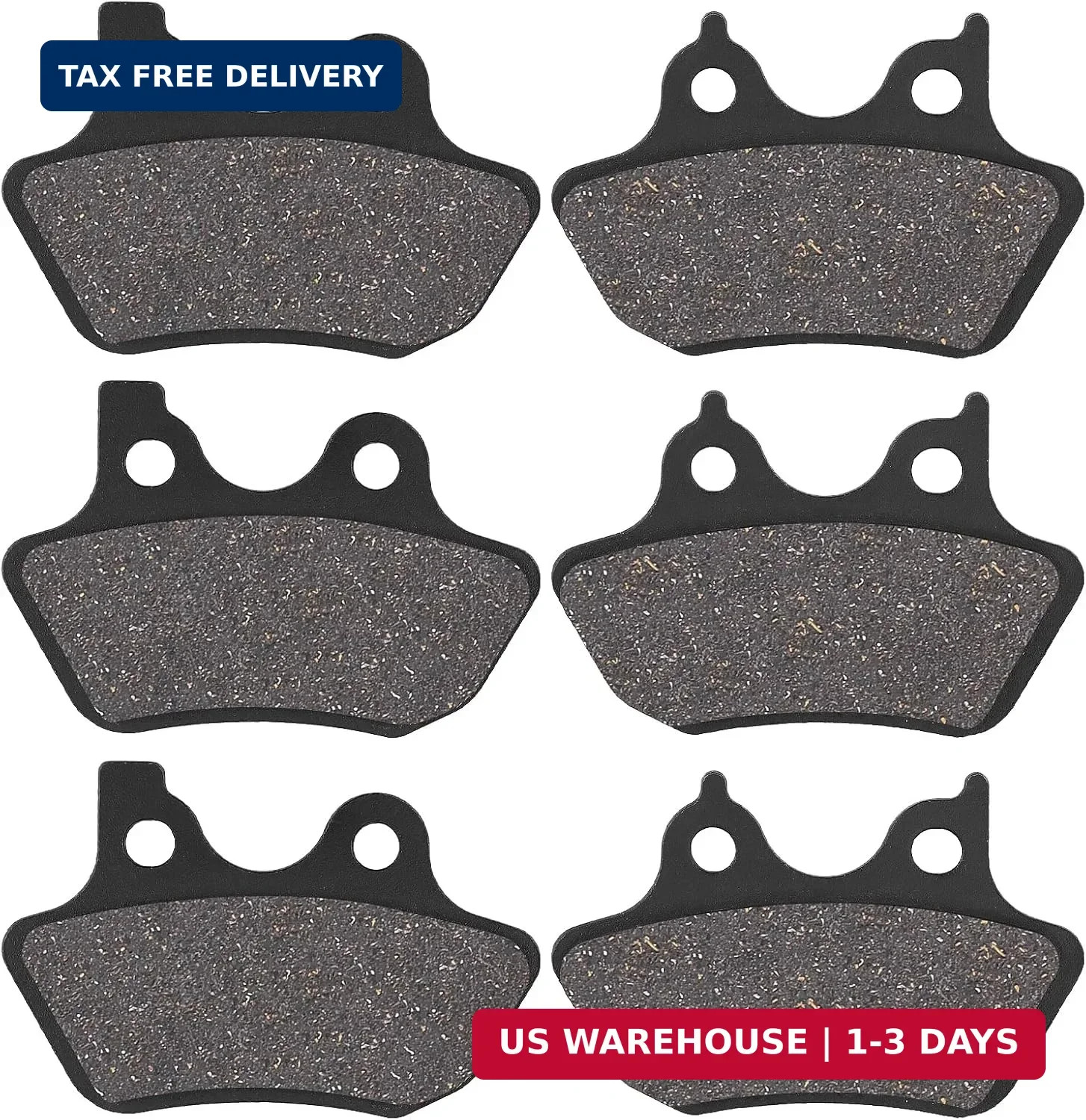 Brake Pads for Harley Davidson Road King Electra Glide Road Glide 2000-2007, Dyn