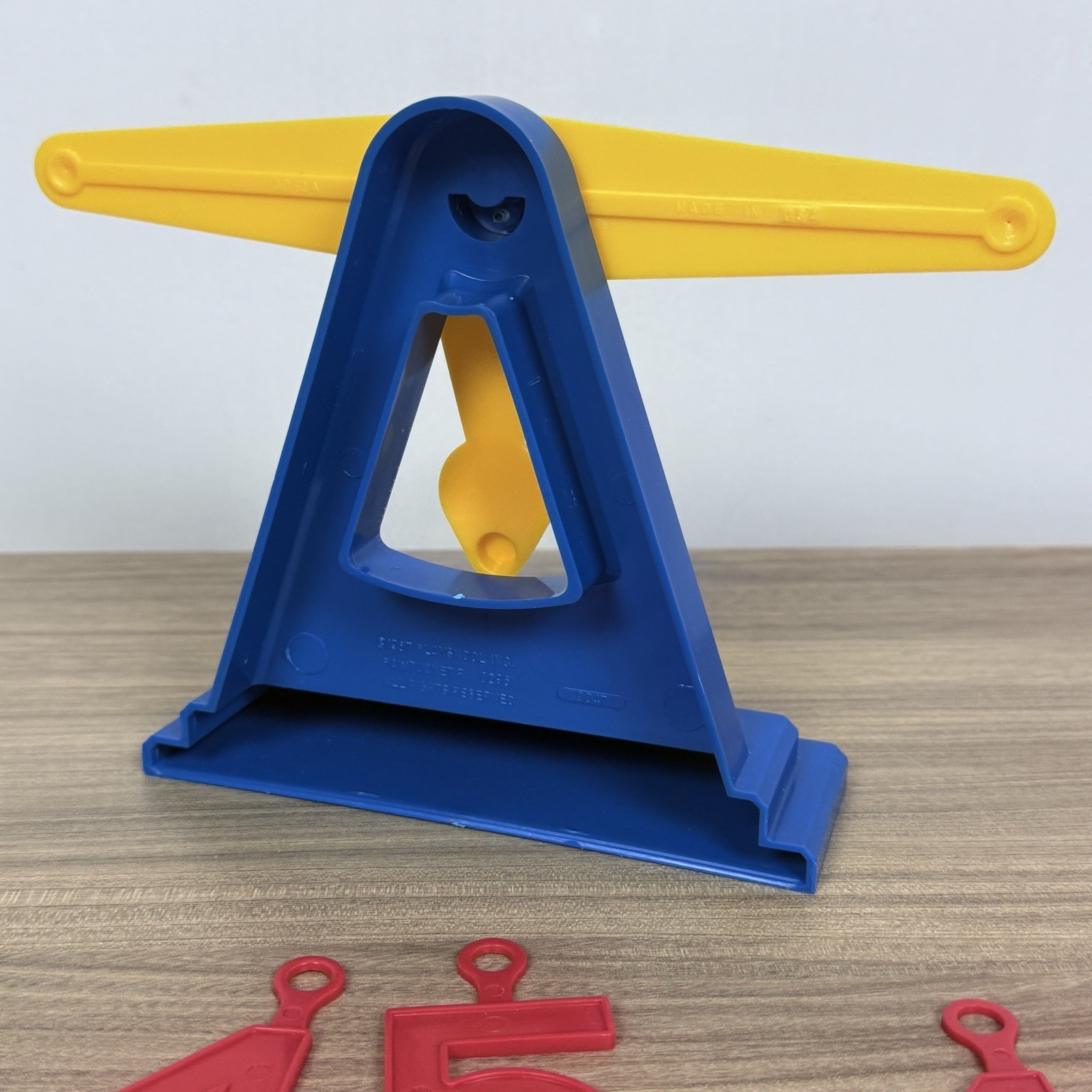 VTG 1987 Playskool Counting Scale Adding & Subtracting Box & 13 Numbers VIDEO!