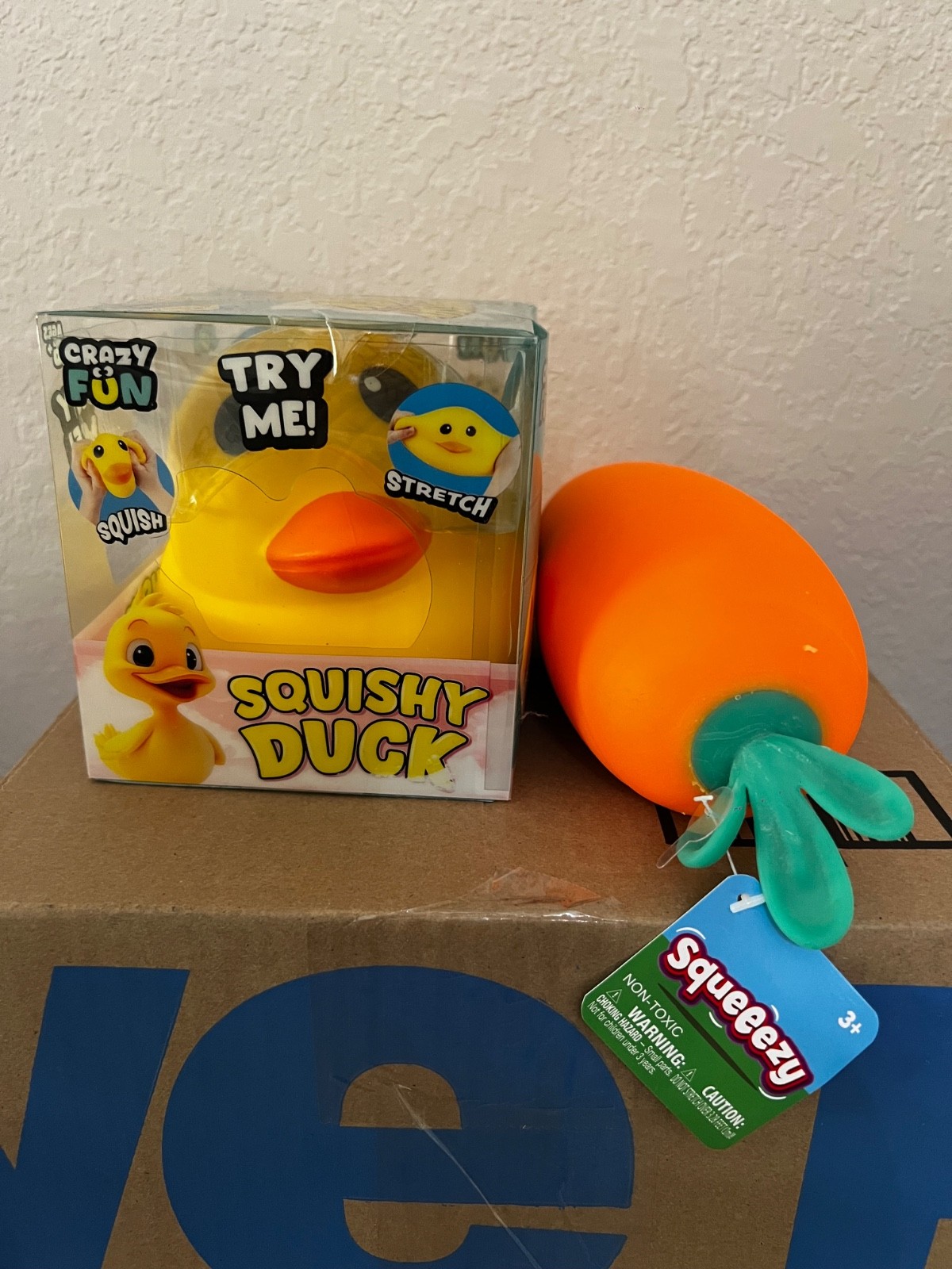 Jumbo Squishy Squeezy Duck Rare Viral TikTok Sold Out RMS Crazy Fun NEW Rare