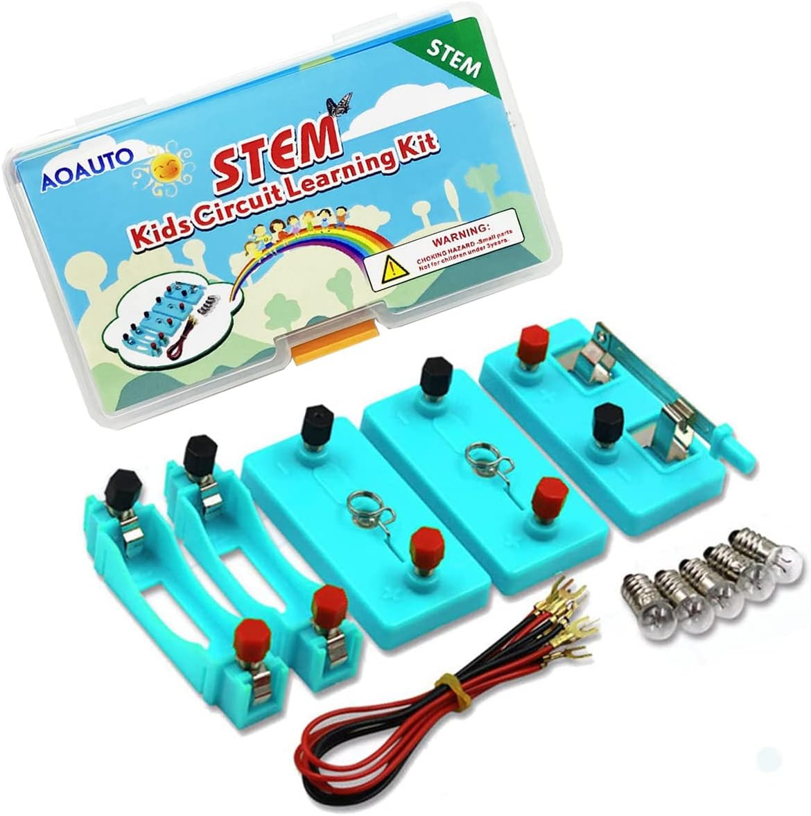 Kids Electricity Circuit Learning Kit,STEM Physics Science Electric Lab Exper…
