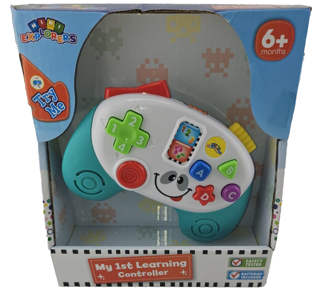 Baby Learning Controller Toy 6+ Months Lights Sounds Fine Motor Skills NEW