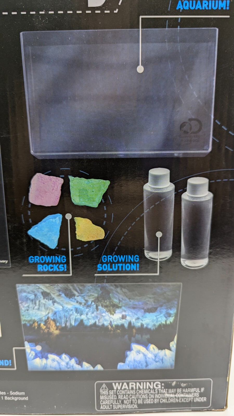 Discovery Kids-Crystal Aquarium-Growing Kit Magic Rocks 12 years and up