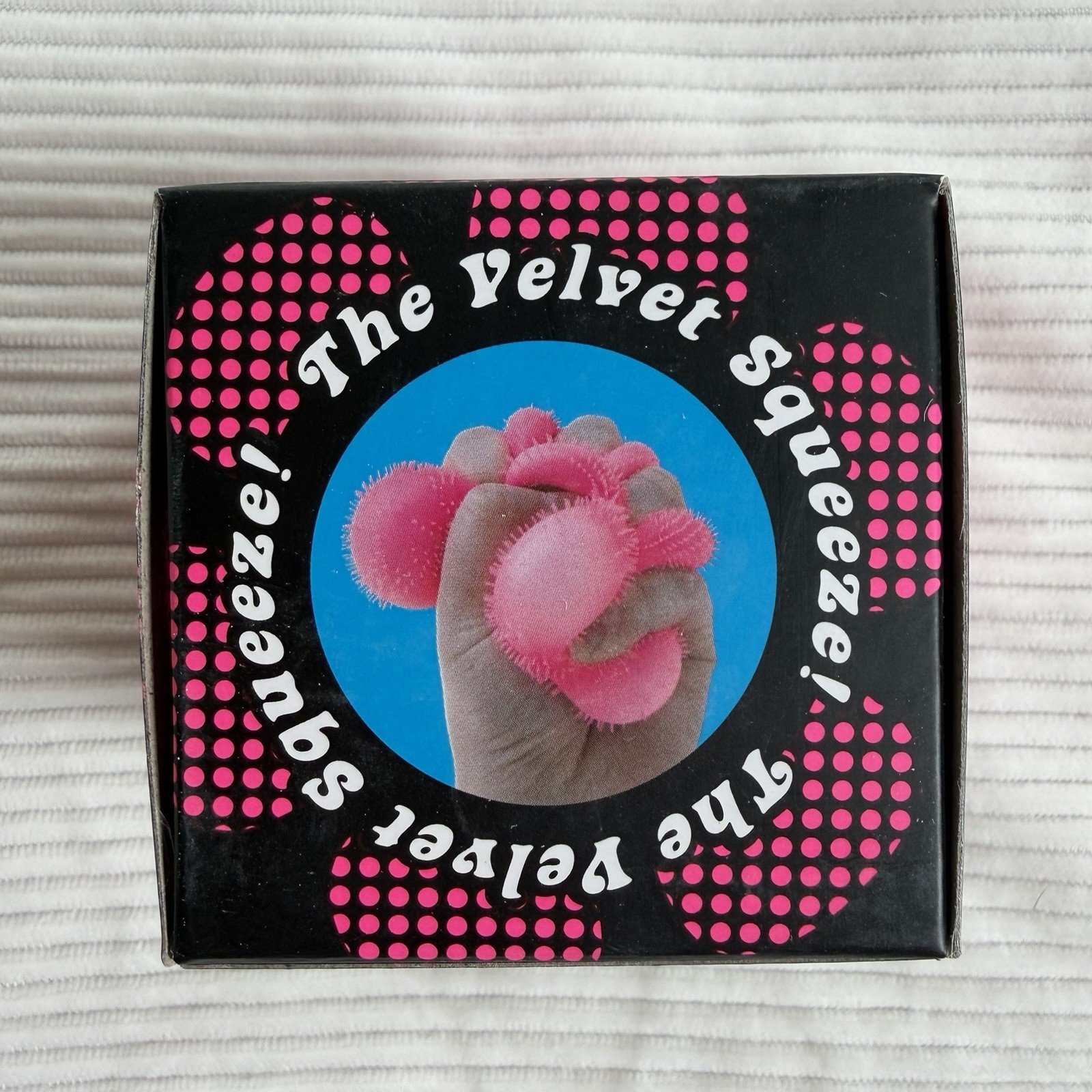 Schylling NeeDoh Fuzz Ball The Velvet Squeeze Flower Power Pink TikTok VIRAL