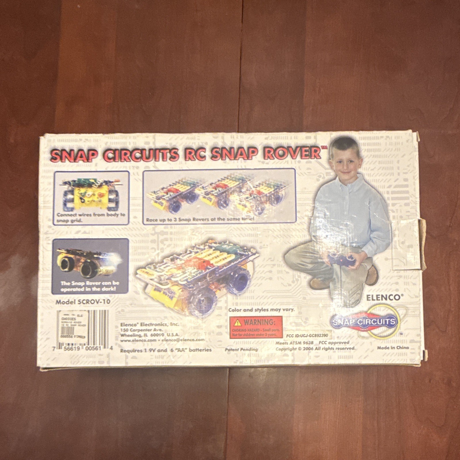 Elenco Snap Circuits RC Snap Rover Kit SCROV-10 2006 Vintage Ages 8-11