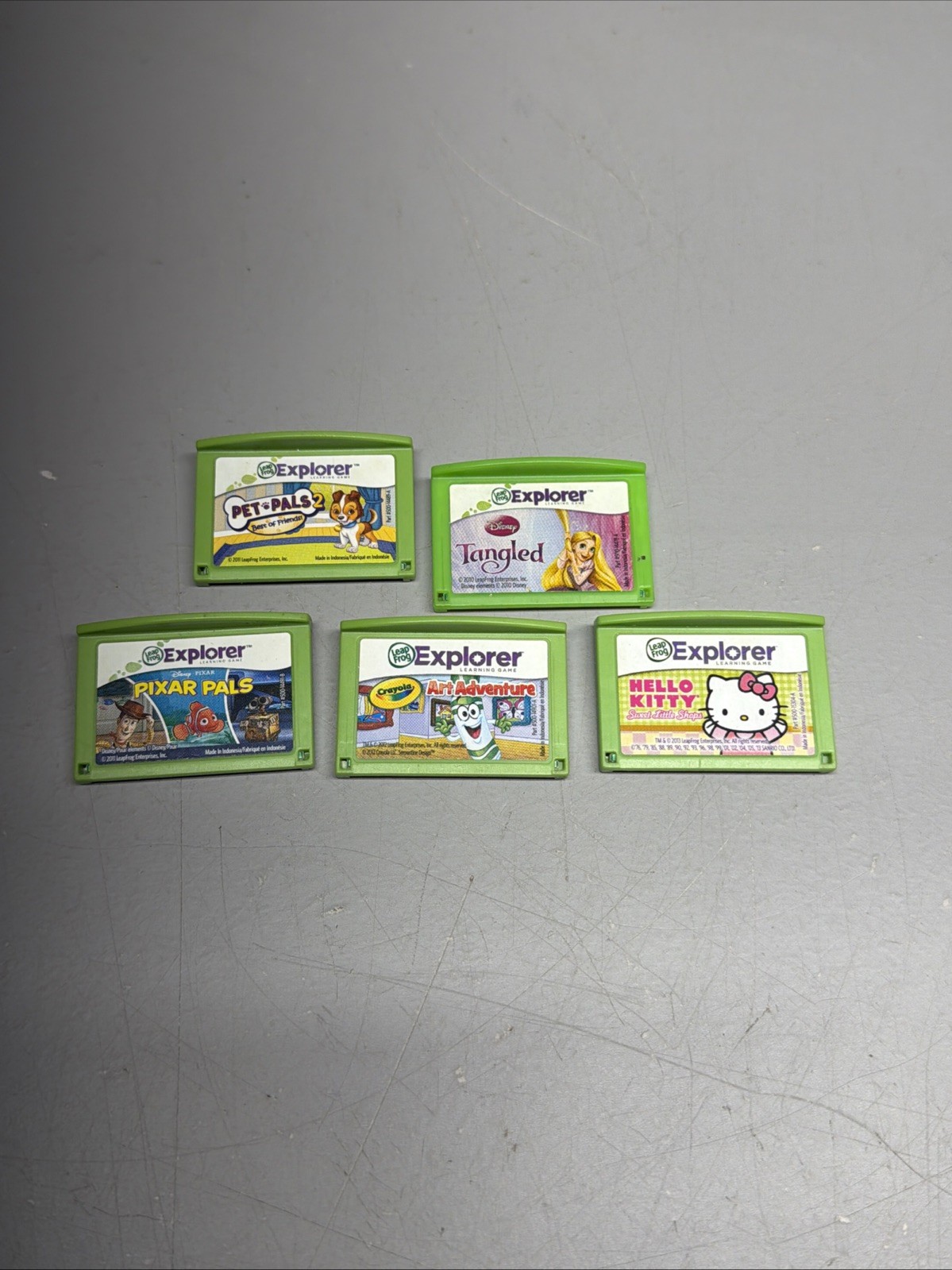 Lot of 5 LeapFrog LeapPad Explorer Learning Games Cartridges Only
