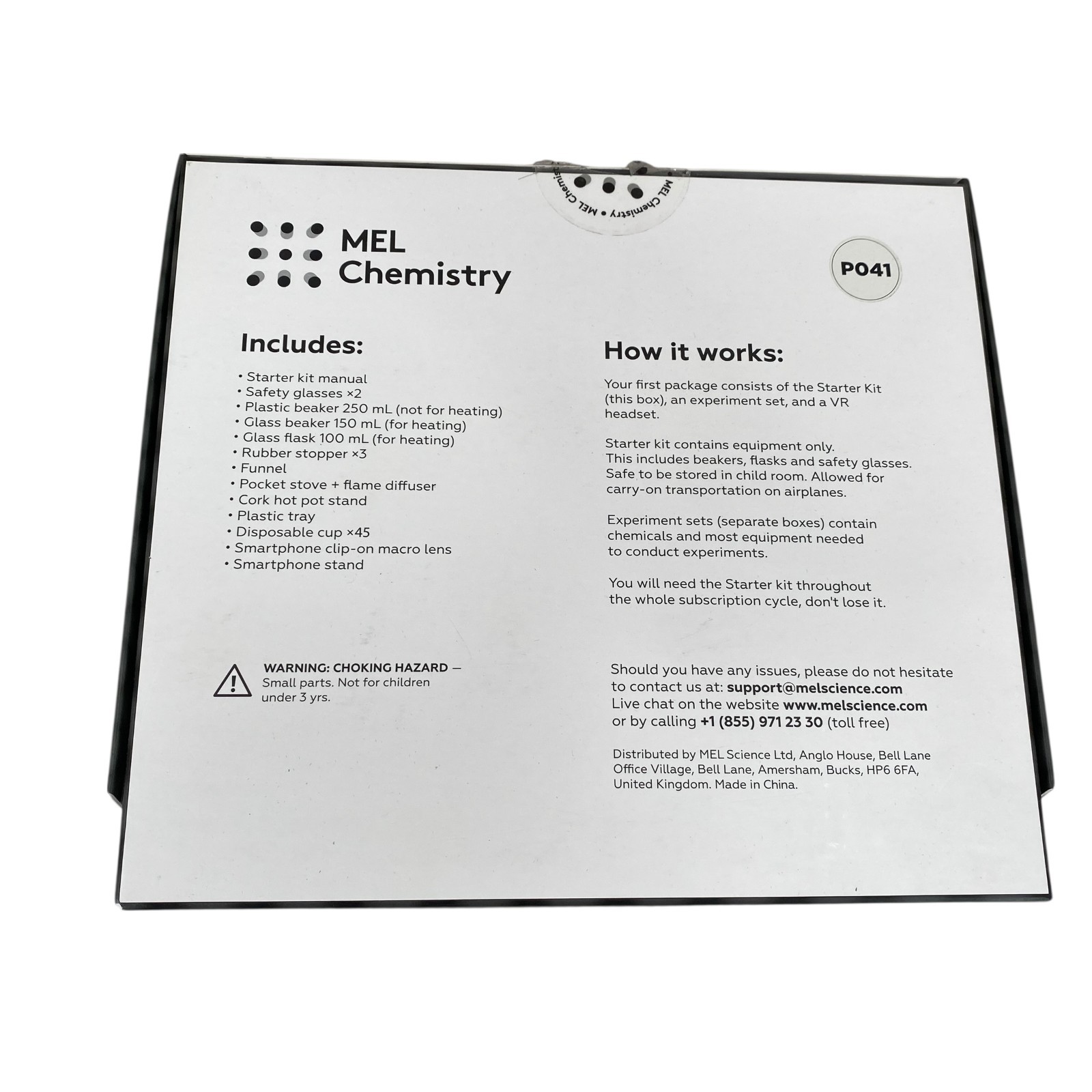 MEL Chemistry Starter Kit with VR plus 3 Sealed Kits 10+