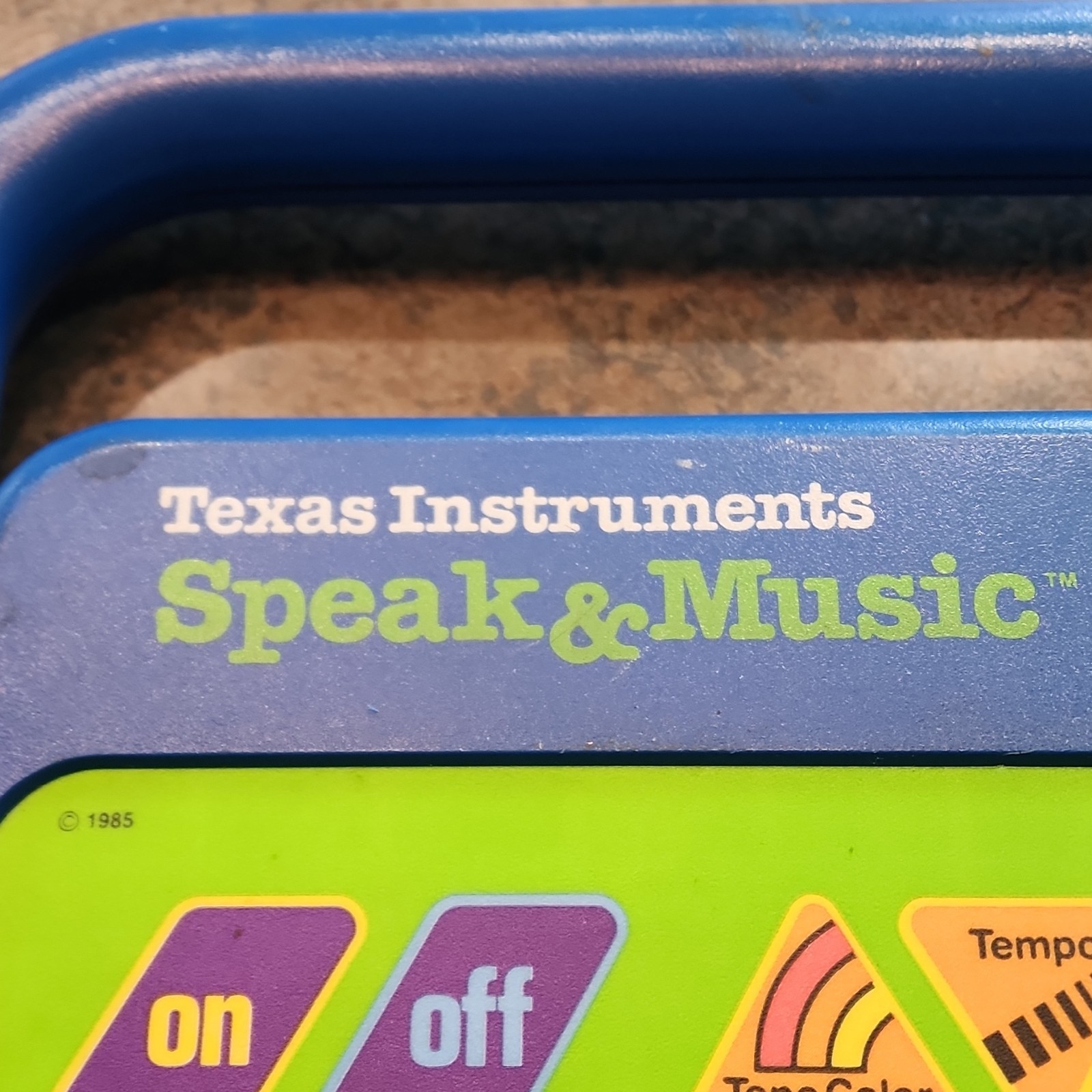 Vintage working Texas Instruments Speak & Music Educational Electronic Toy 1985