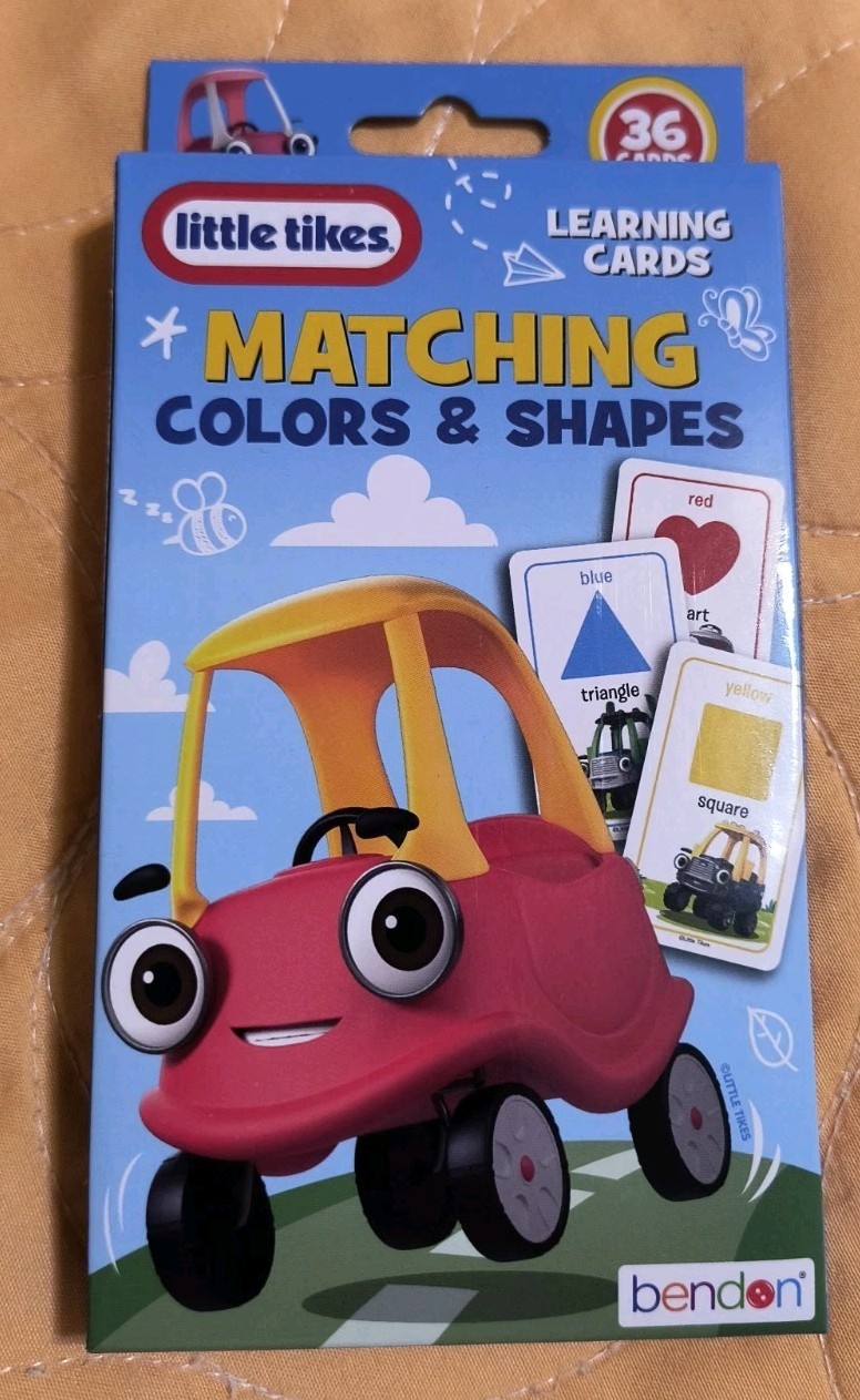 Little Tikes Matching Shapes and Colors Learning Cards (36 Ct) New Free Shipping