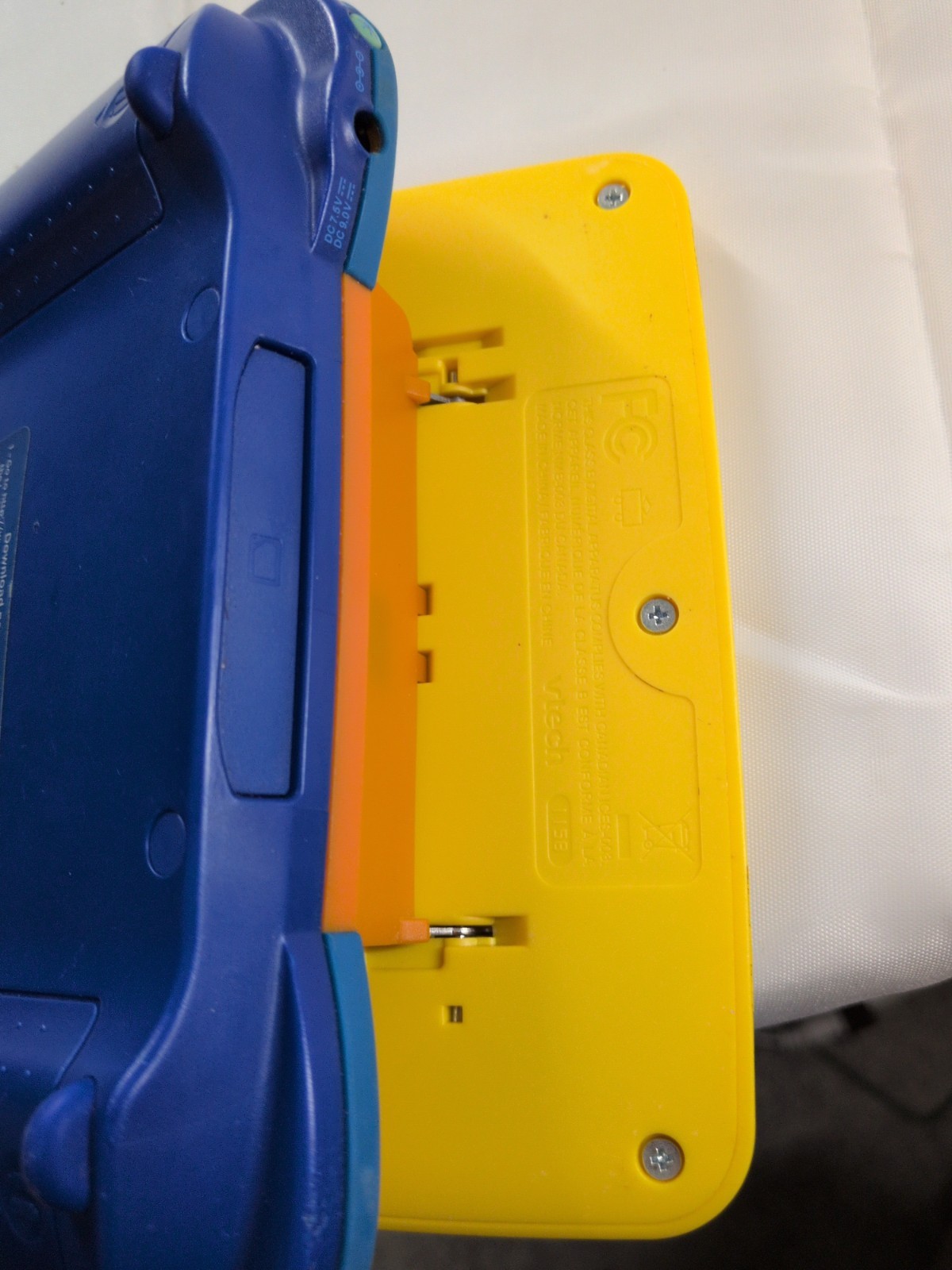 VTech MobiGo Touch Learning System Handheld Console Tested Working Blue Yellow
