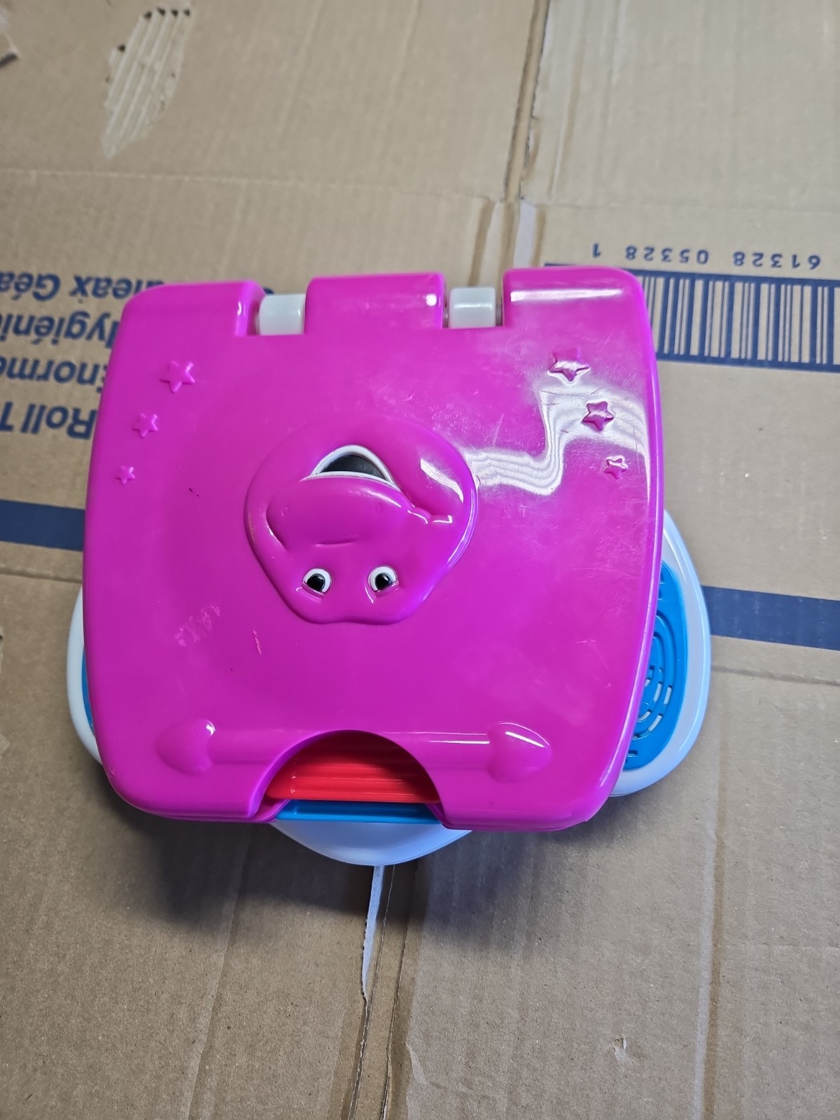 Vintage Barney Purple Dinosaur Interactive Battery Operated Musical Toy Works!
