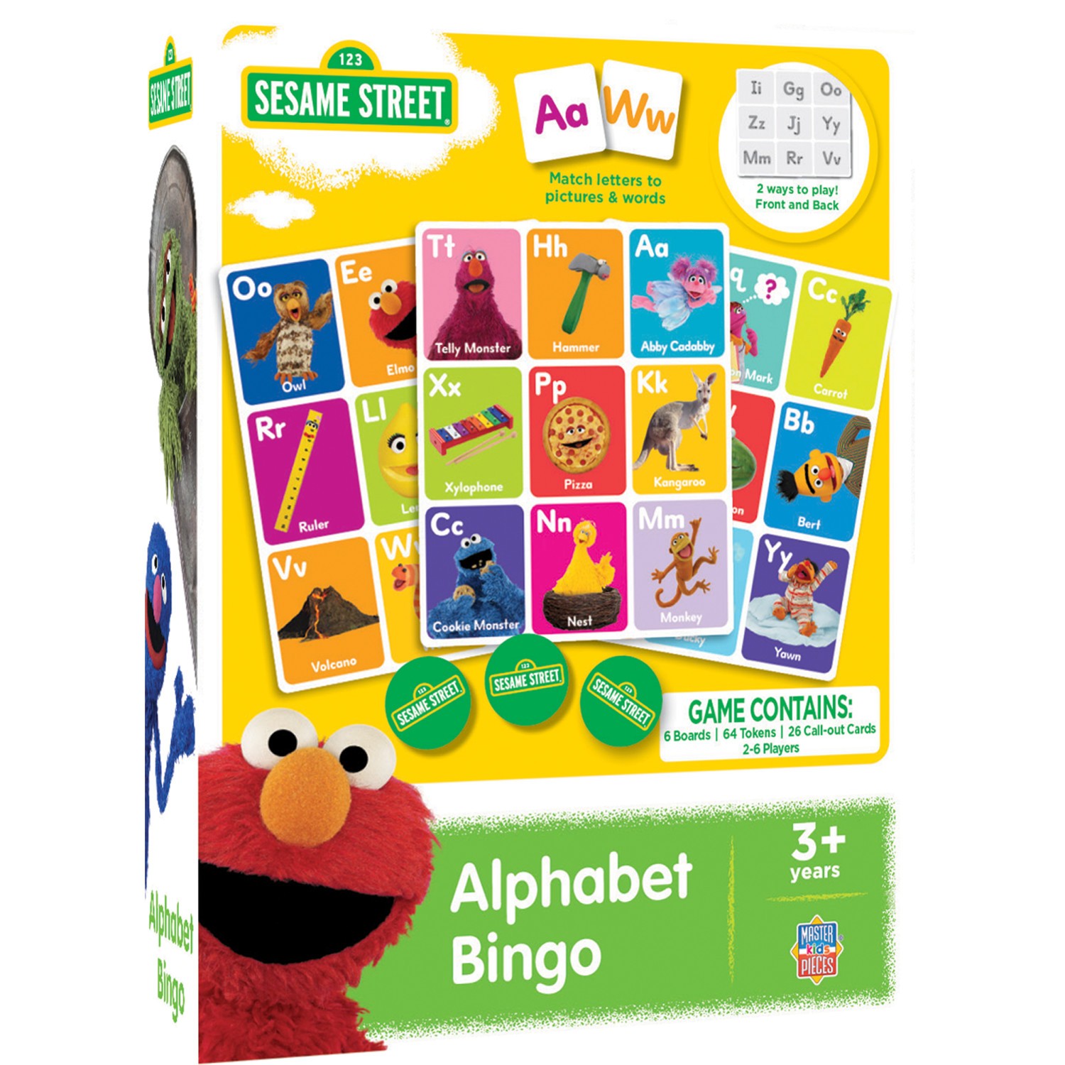 MasterPieces – Sesame Street Alphabet Bingo for Kids