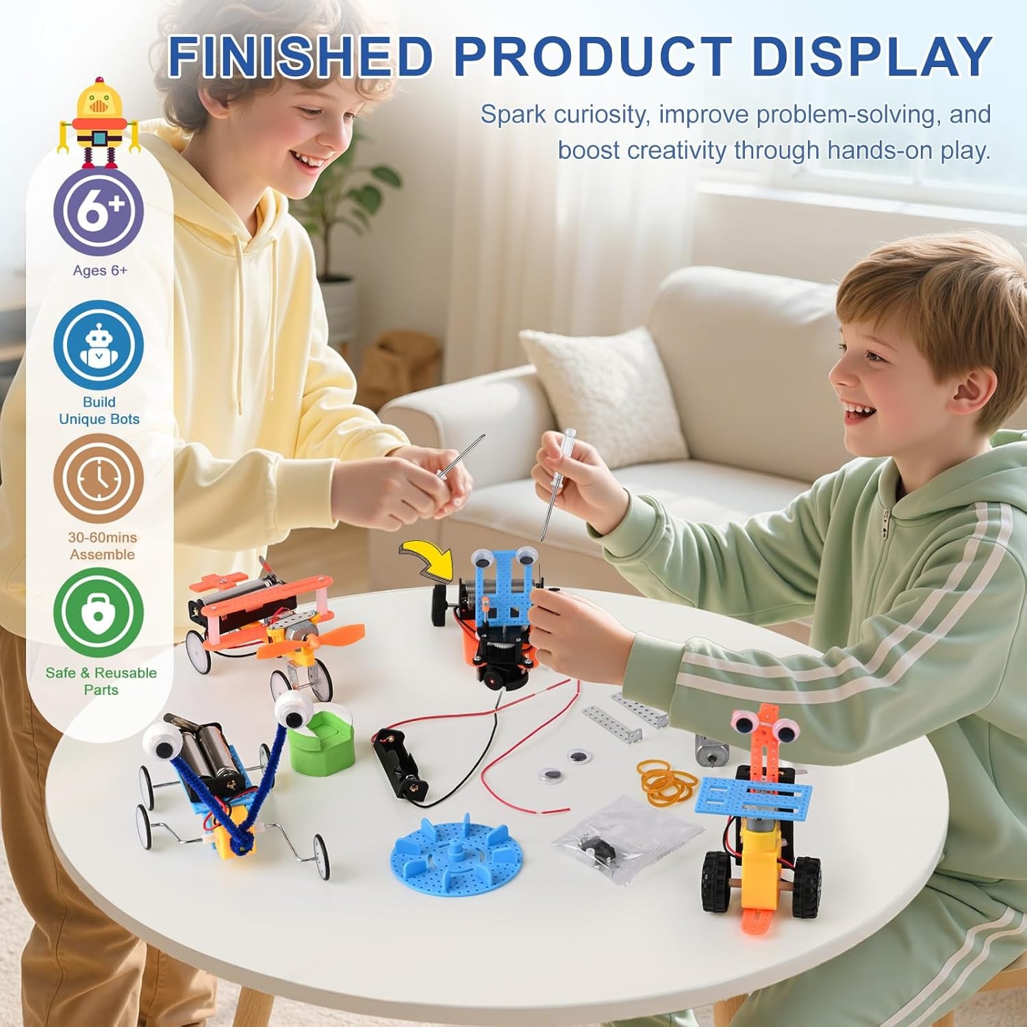 STEM Kits for Kids Ages 6-12, Science Kits for Kids, Diy STEM Christmas Gifts
