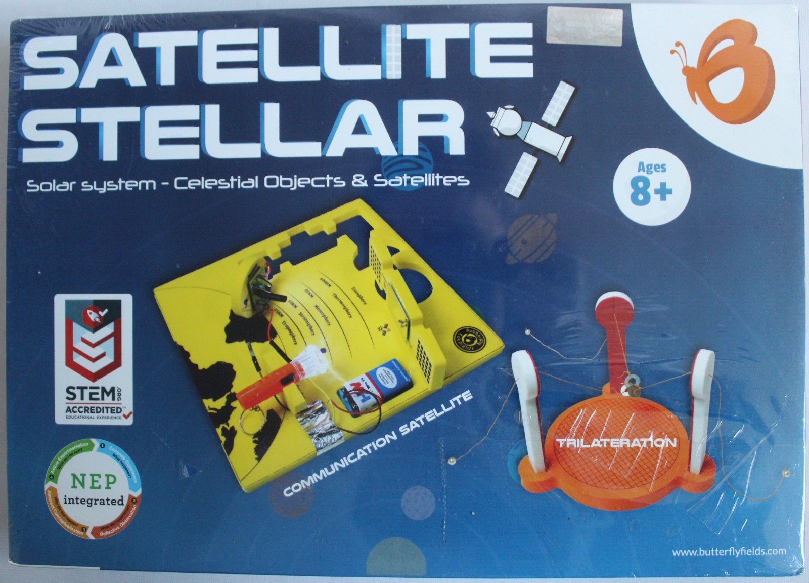 Butterfly Edufields Satellite Stellar STEM Toys Kit 299 Communication Science