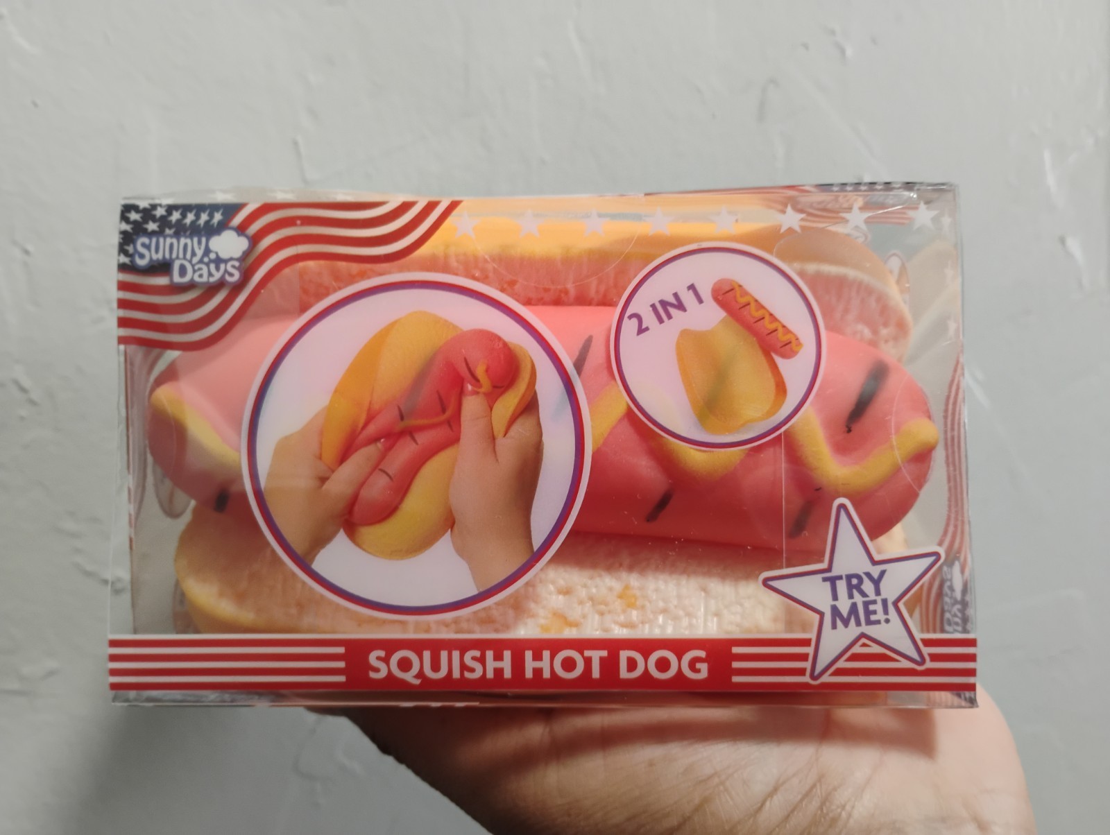 Toymendous Sunny Days Jumbo Hot Dog Squish Viral Summer Squishy Toy New 2026