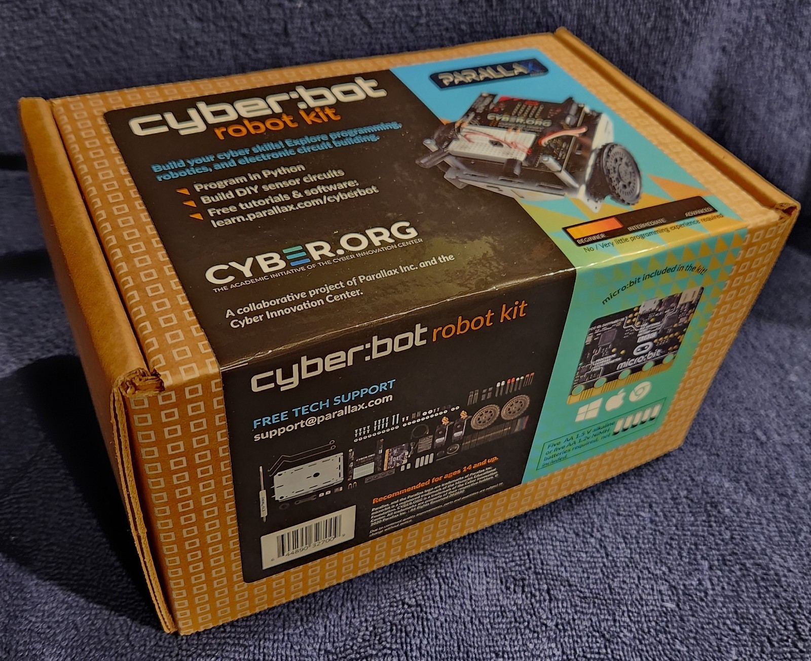 CYBER BOT Robot Kit 32700 NIB Python Micro Bit Parallax Inc Cyber Innovation NEW