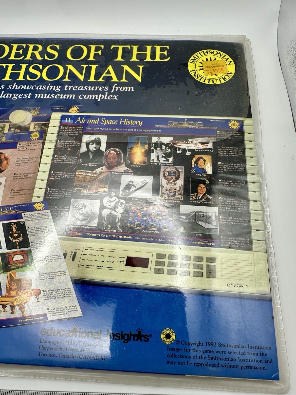 Geosafari Wonders of the Smithsonian EI-8716 Educational Insights NOS VTG