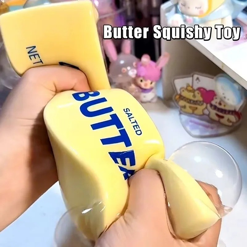 14/24cm Sunny Days Squeezy Butter Tiktok Viral Sensory Stress Relief Squeeze Toy
