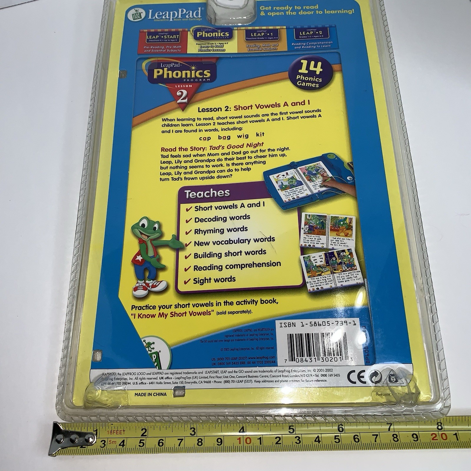 LeapFrog Leap Pad LeapPad Tad’s Good Night Phonics 2-Game & Book