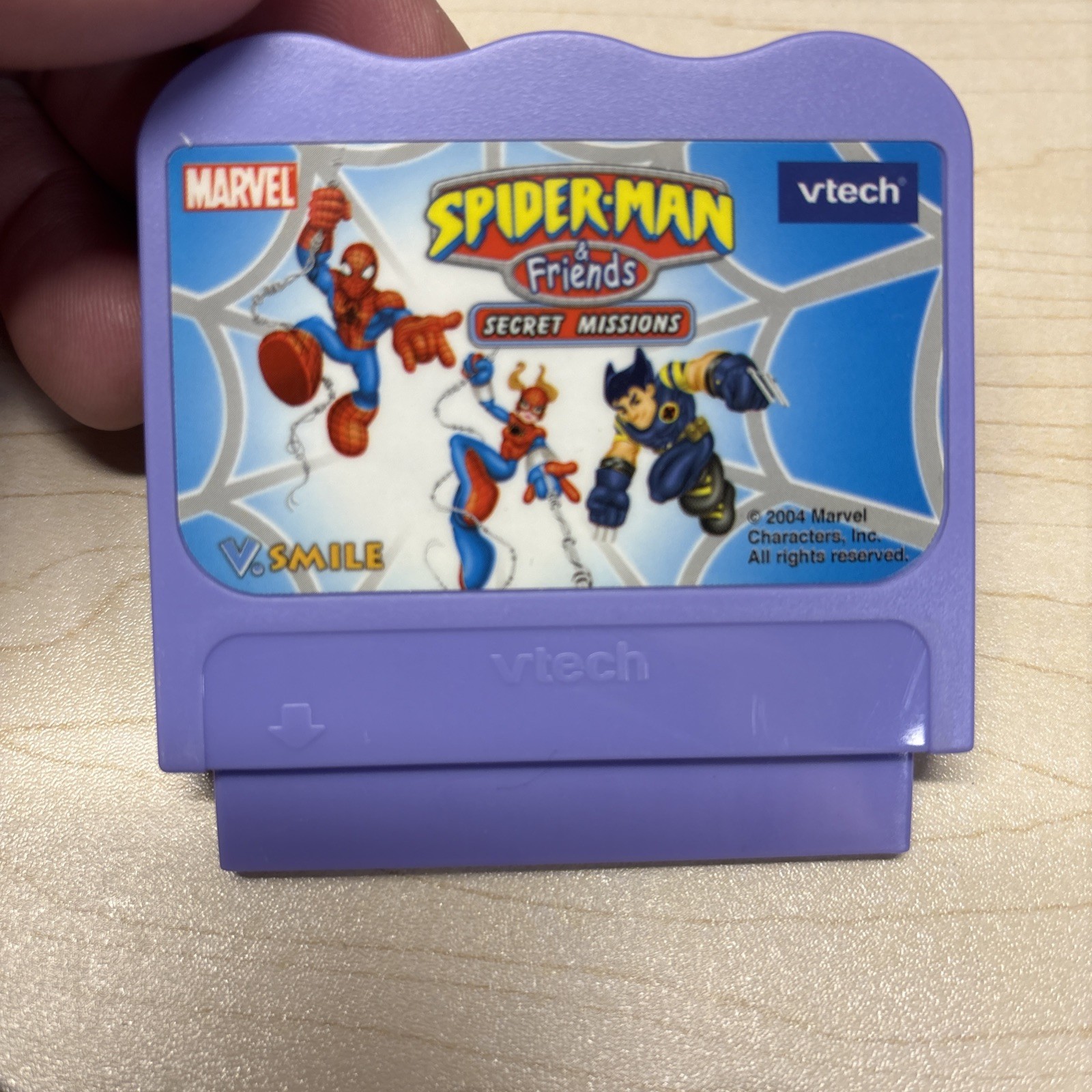 Lot of 4 VTech V.Smile Learning Game Cartridges: Scooby Spiderman Shrek Alphab