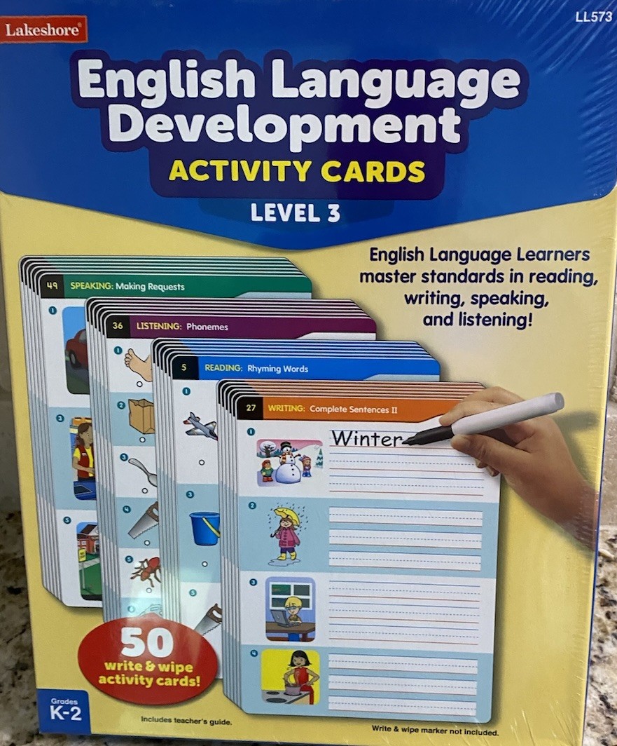 Lakeshore Learning-English Language Development Activity Cards-Level 3-SEALED
