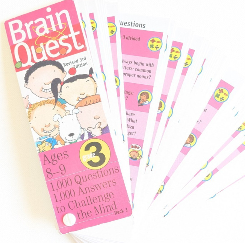 Brain Quest Card Deck Lot 4 Ages 8–9 – Grade 3 Educational Homeschooling Q&A