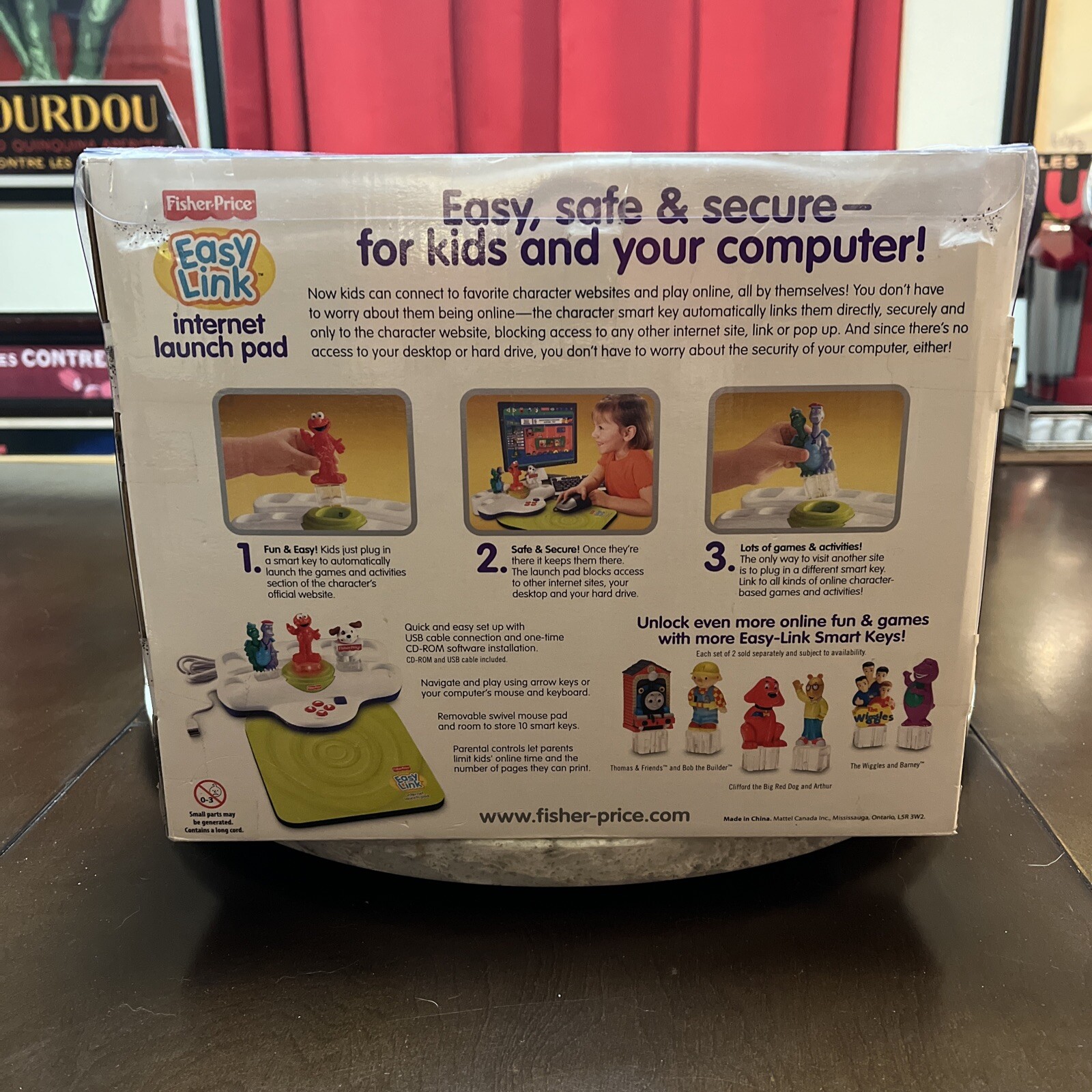 2007 Fisher-Price “EASY LINK” (INTERNET LAUNCH PAD) Elmo & Dragon Tales Computer