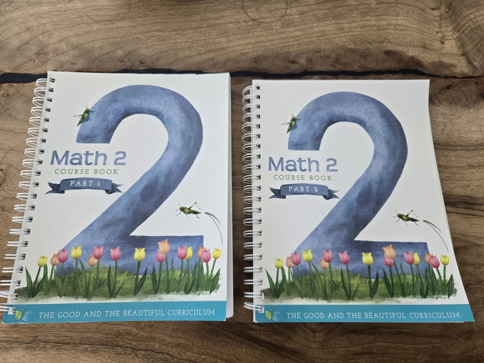 The Good and the Beautiful Math 2 Course Books Parts 1 & 2 Homeschool Workbooks