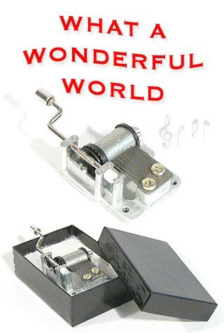 What A Wonderful World Wind Up Music Box