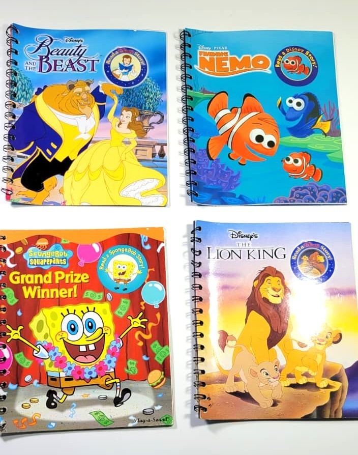 Story Reader Audio System -Disney Bundle: 9 Books/6 Cartridges/Carry Case/Tested