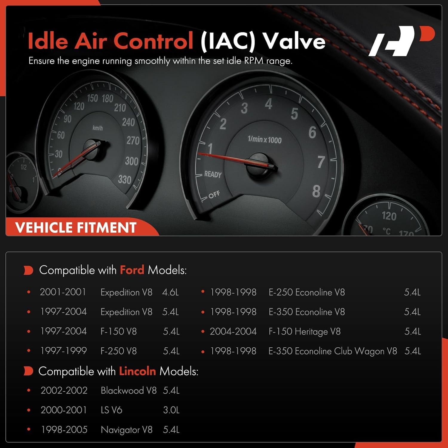 A-Premium Fuel Injection Idle Air Control Valve IAC – Compatible with Ford & Lin
