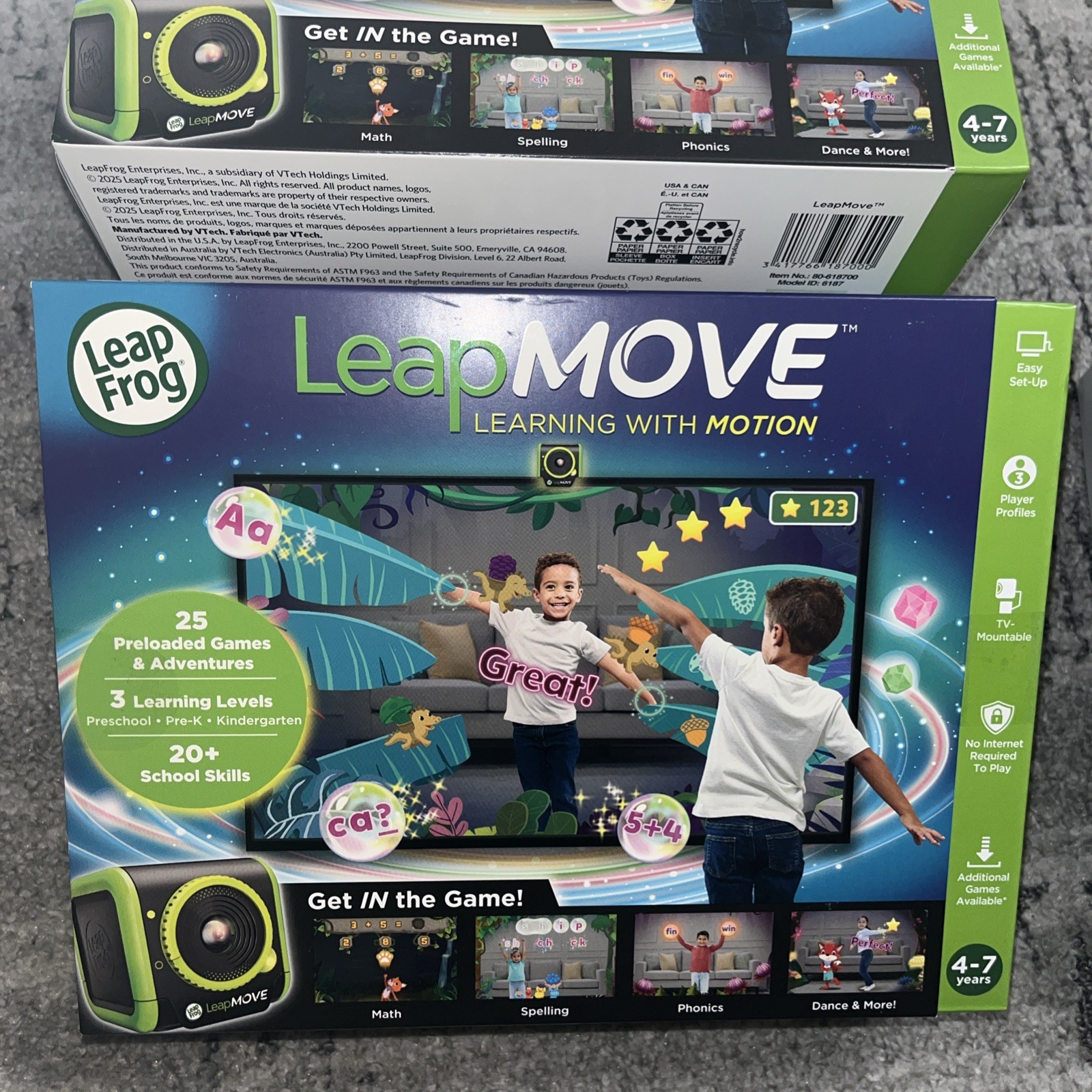 Leap Frog Leap Move Learning With Motion Preloaded Video Game System 25 Games
