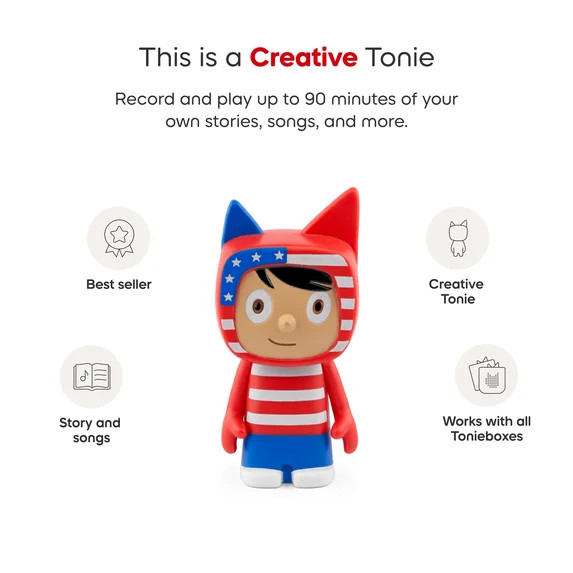 NEW America 250th Anniversary Creative Tonies Figure Exclusive 🇺🇸 Toniebox