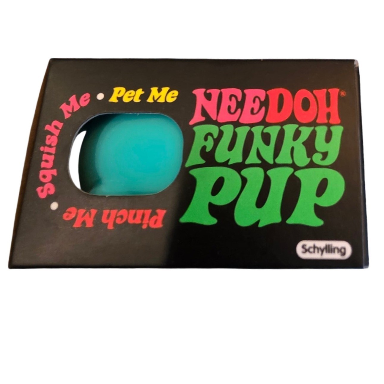 New NeeDoh Funky Pup Teal Blue Squishy Stress Ball Figet Toy